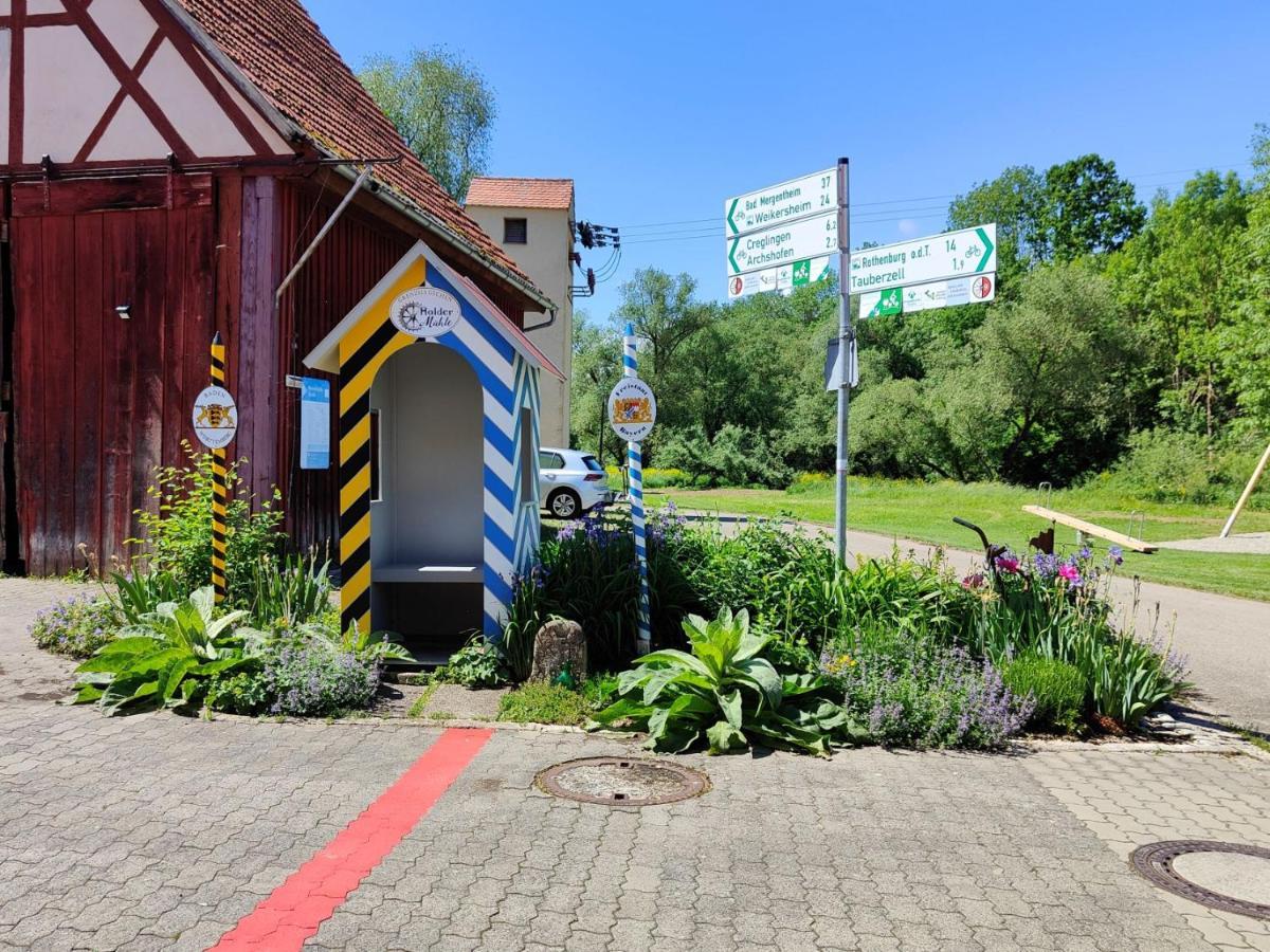 Gasthaus Holdermuehle Creglingen Bagian luar foto