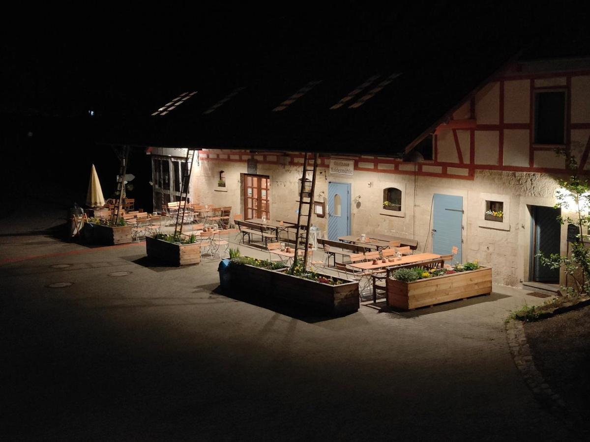 Gasthaus Holdermuehle Creglingen Bagian luar foto